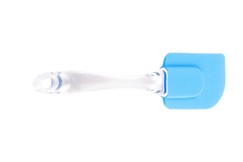ESPATULA DE SILICONE AZUL 24,5 CM - CABO ACRILICO