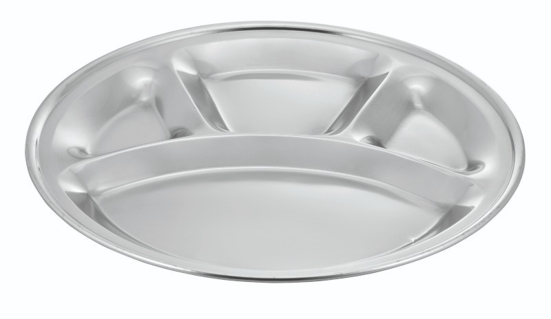 PETISQUEIRA INOX REDONDA DE 04 DIVISOES 29 CM D.