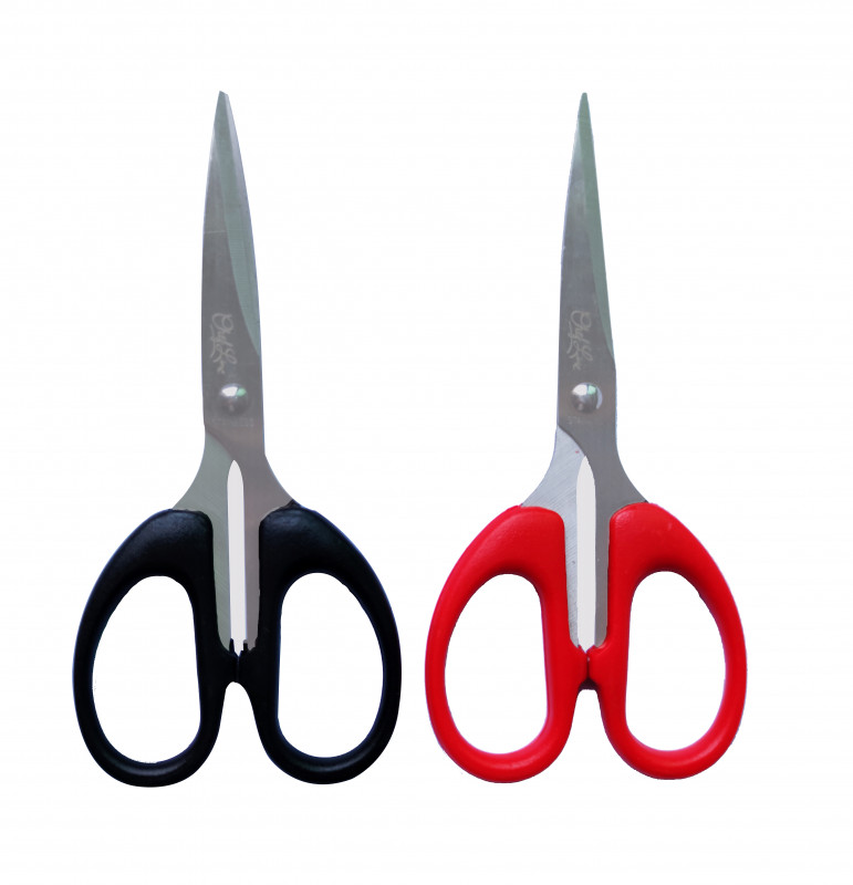TESOURA INOX MULTIUSO 5.5" - 2 MIX DE CORES