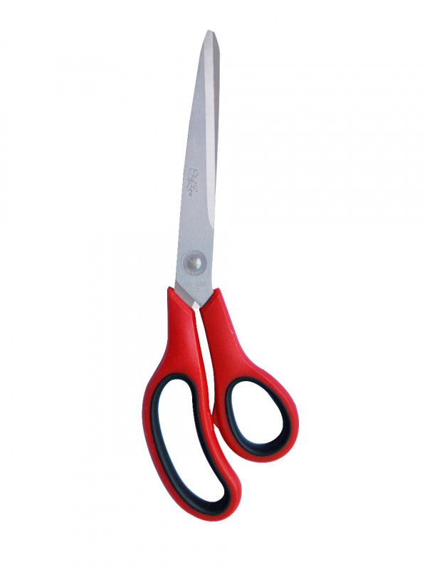 TESOURA INOX COSTURA 10" VERMELHA/PRETA