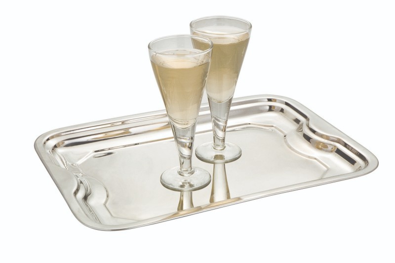 BANDEJA INOX RETANGULAR 38 CM