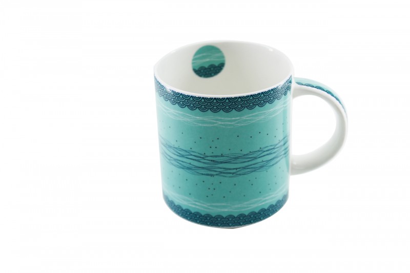 CANECA BONE CHINA PIPE - MAR 280 ML