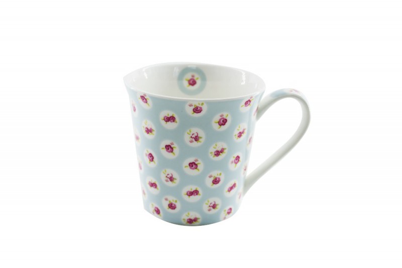 CANECA BONE CHINA CONCI - FLORES 270 ML
