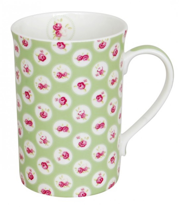 CANECA BONE CHINA ERANE - VERDE 320 ML