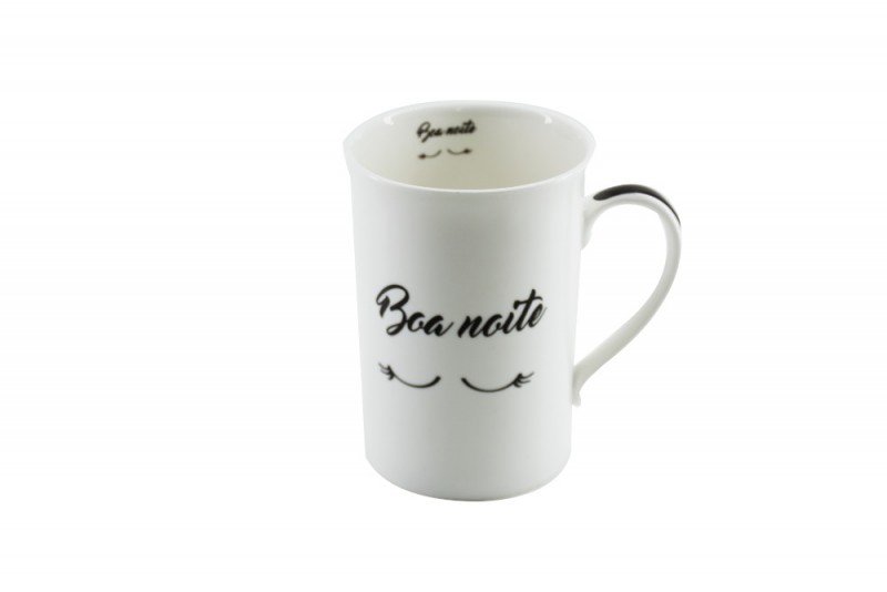CANECA BONE CHINA ERANE - BOA NOITE 320 ML