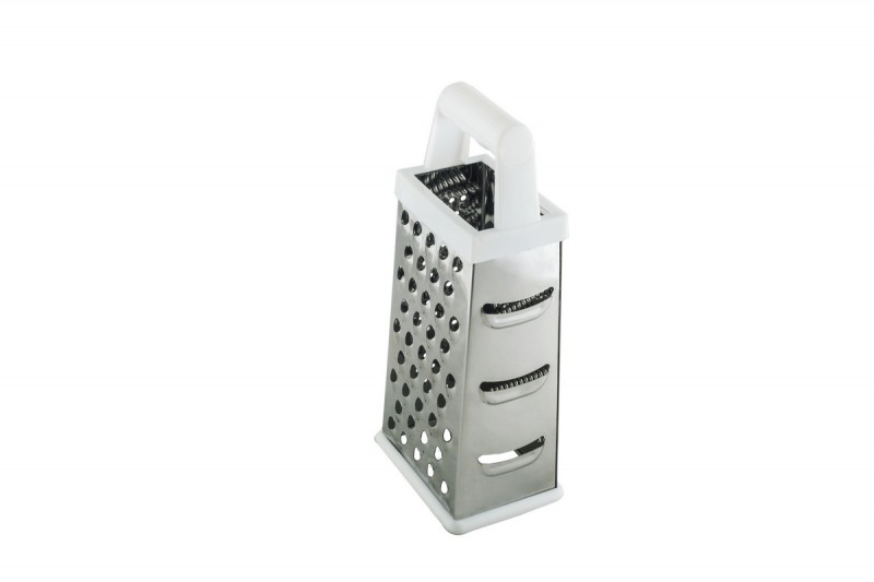 RALADOR INOX 4 FACES 9" BRANCO