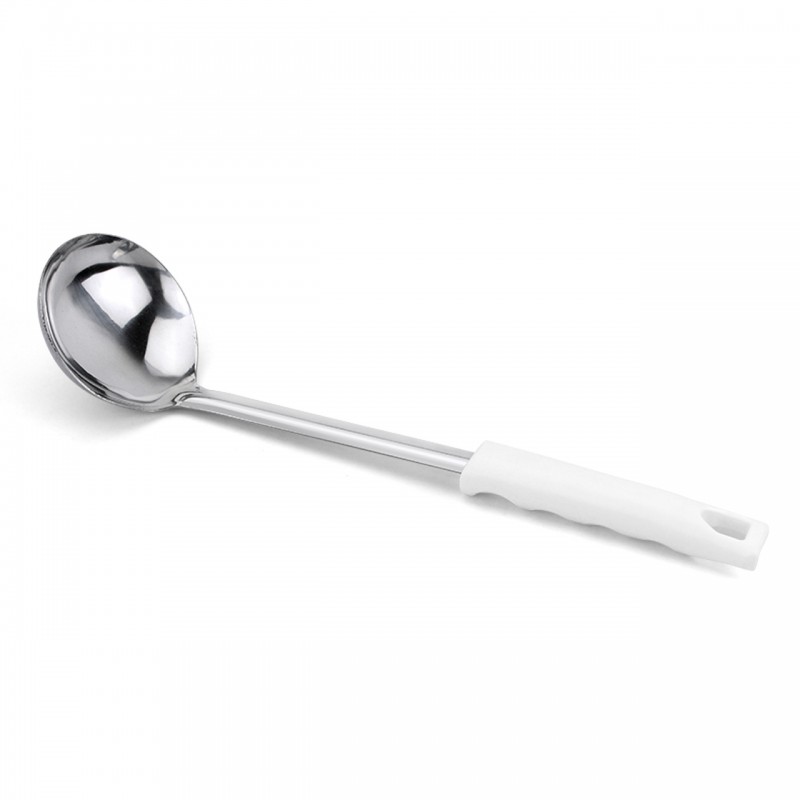 CONCHA TERRINA INOX - CABO PP BRANCO 34 CM