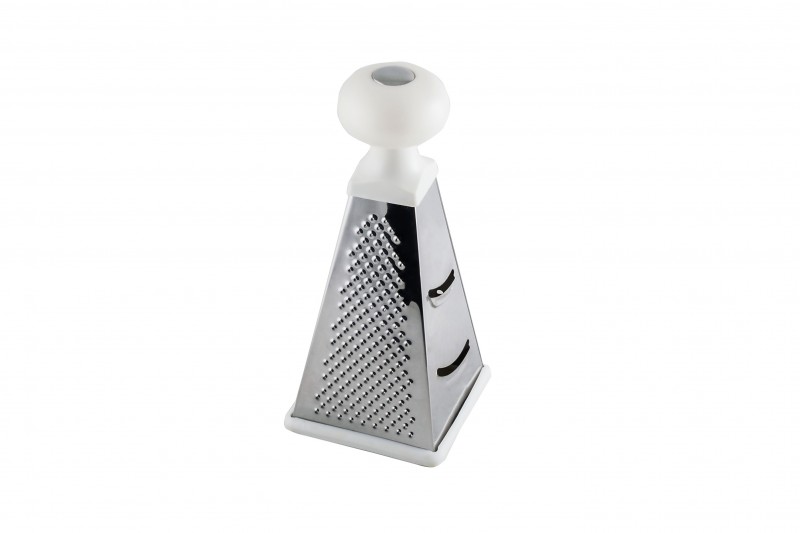 RALADOR INOX 4 FACES 8" TRIANGULAR BRANCO
