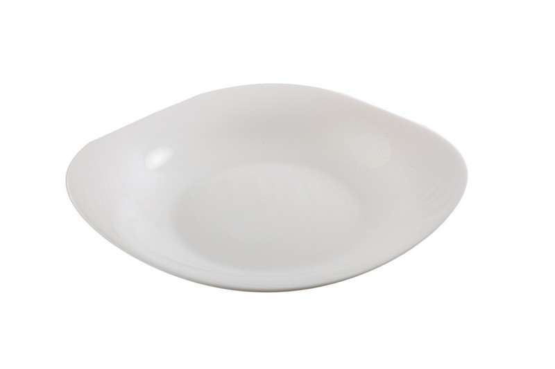 PRATO FUNDO QUADRADO OPALINE TEMPERADO 23CM D.