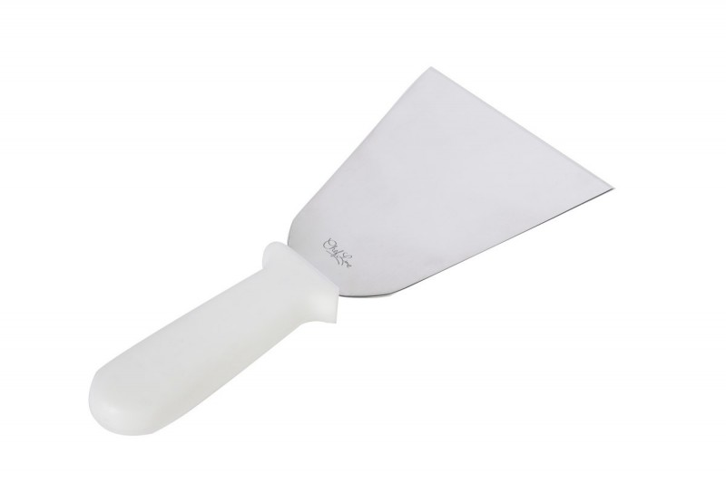 ESPATULA RETA 4,5''- CABO PP BRANCO 25 CM