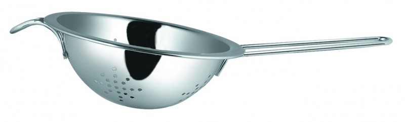 ESCORREDOR P/MASSA INOX 20 CM D. C/ALCA 36,5 CM