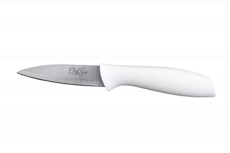 FACA PARA LEGUMES INOX 3,5" - CABO PP BRANCO