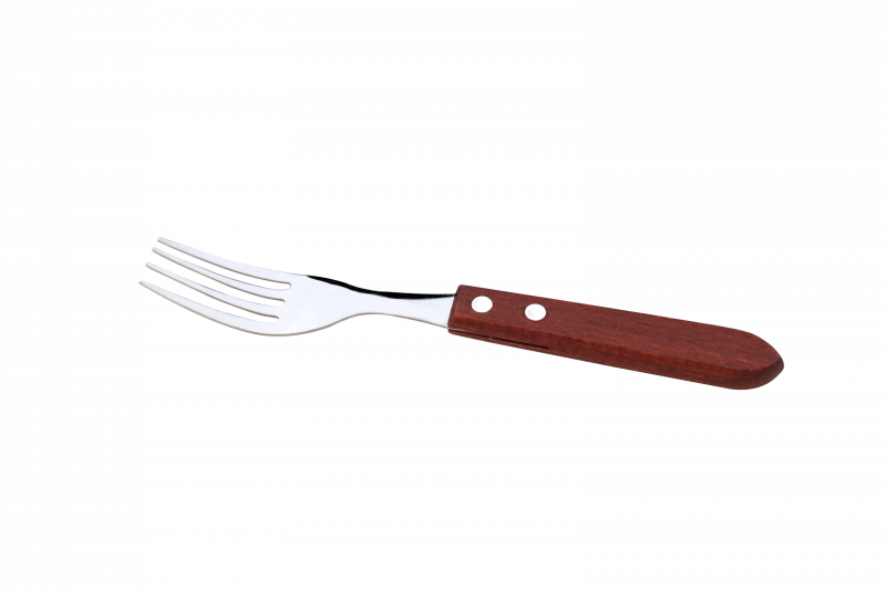 GARFO DE MESA INOX - CABO MADEIRA