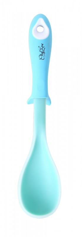 COLHER DE SERVIR DE SILICONE AZUL 35 CM
