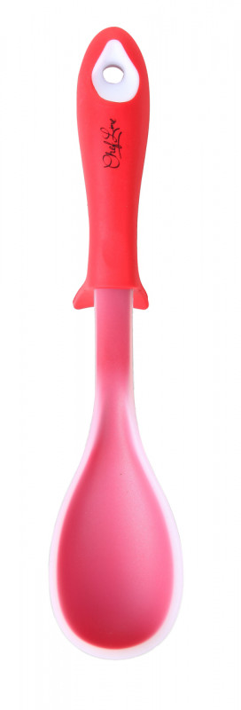 COLHER DE SERVIR DE SILICONE VERMELHO 35 CM