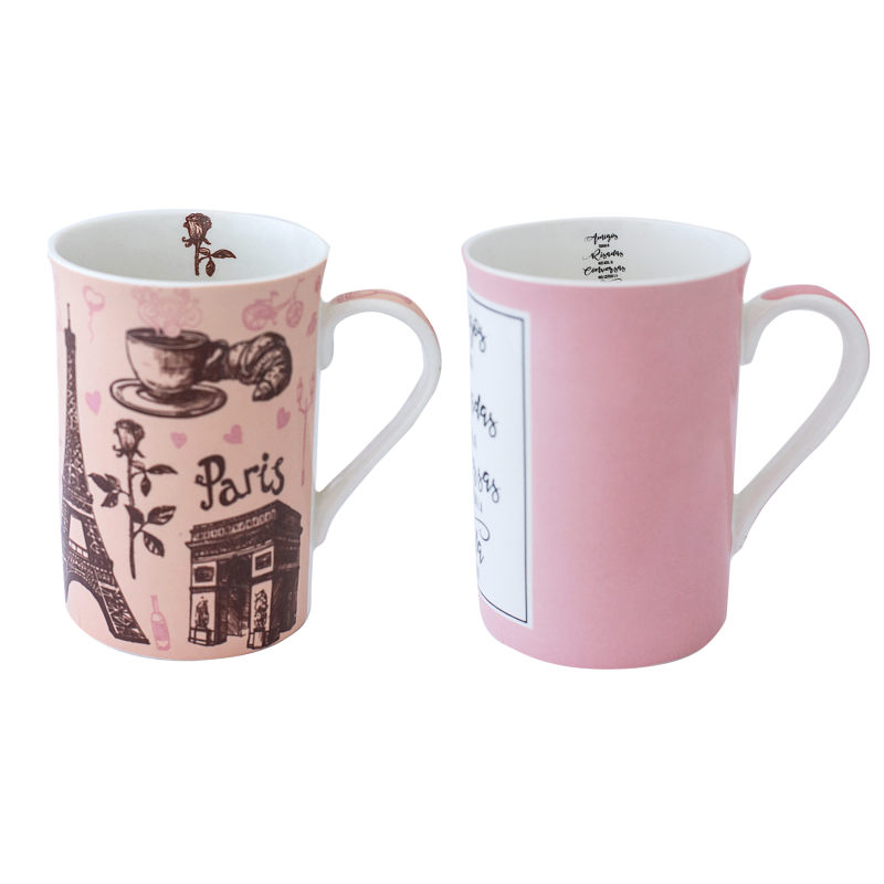 CANECA BONE CHINA ERANE - VIAGEM (2 MIX) 320 ML