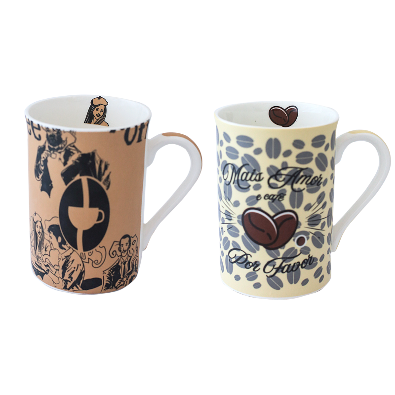 CANECA BONE CHINA ERANE - CAFE (2 MIX) 320 ML
