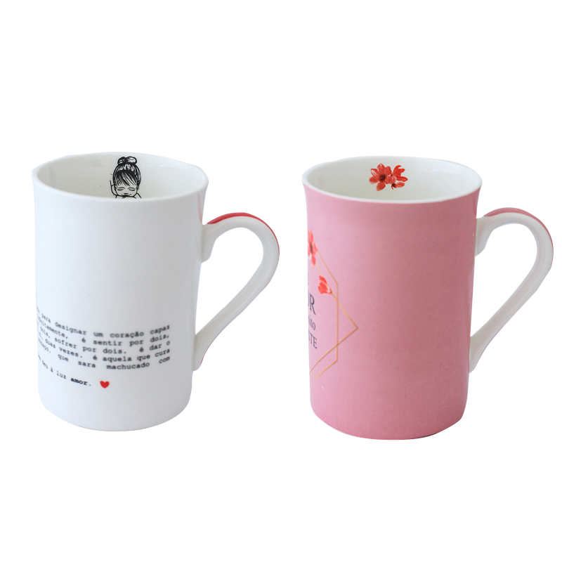 CANECA BONE CHINA ERANE - MAES (2 MIX) 320 ML