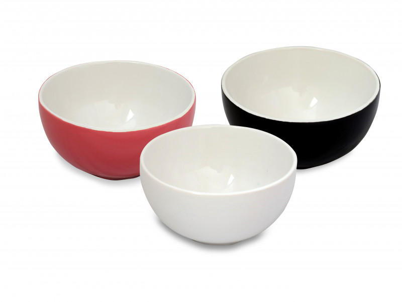 TIGELA DE CERAMICA 500 ML - 3 MIX CORES