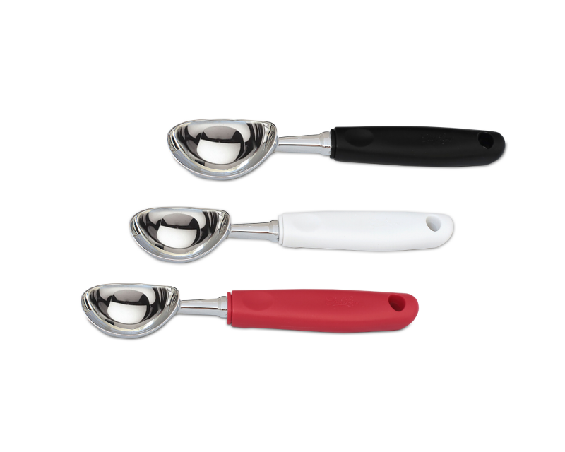 CONCHA SORVETE 6CM EM ZAMAK -CABO PP 20CM - 3 MIX