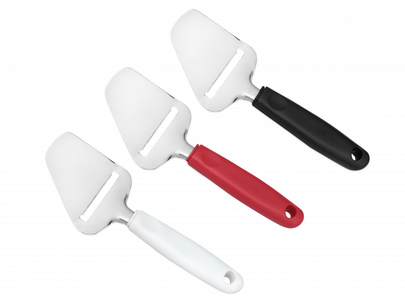 PLAINA QUEIJO INOX 21CM COM CABO PP - 3 MIX