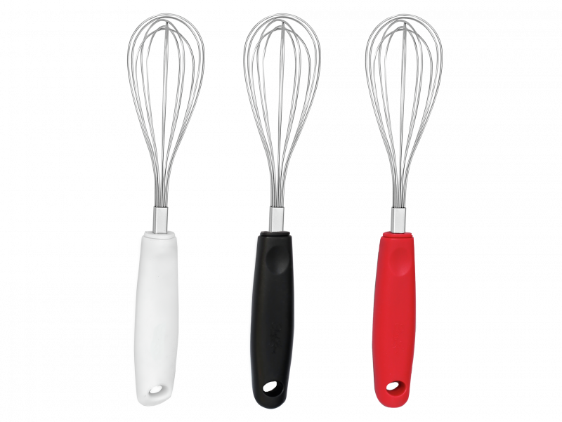 BATEDOR DE OVOS FOUET INOX 25CM - CABO PP - 3 MIX